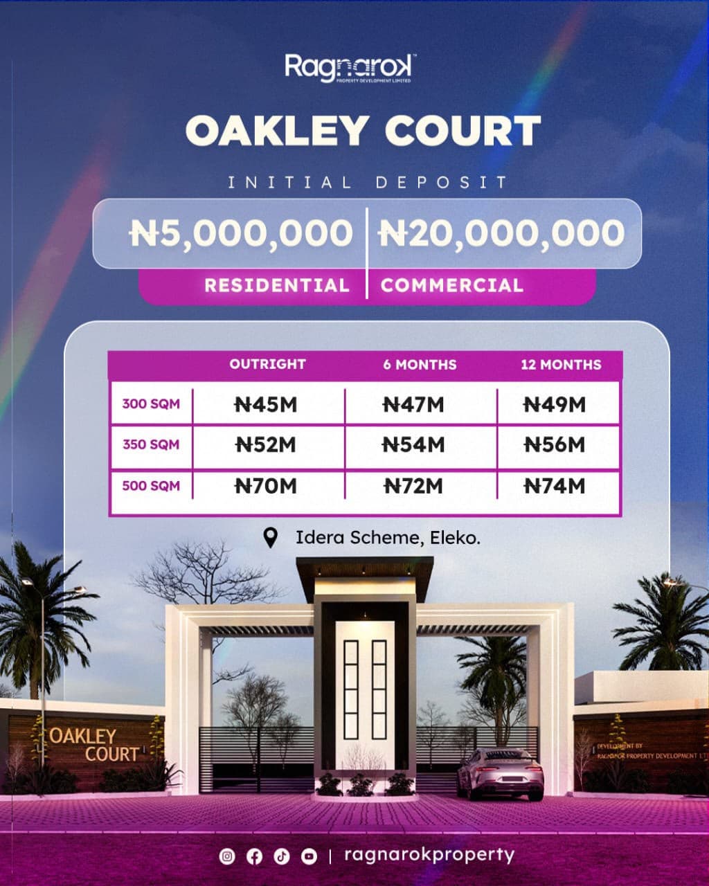 Land for Sale at Oakley Court, Ibeju-Lekki, Lagos