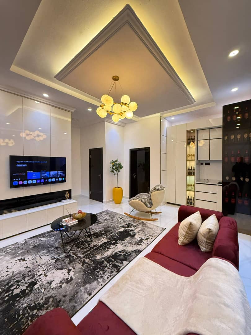 1 Bedroom Apartment with Private Cinema for Shortlet at Osapa London, Lagos