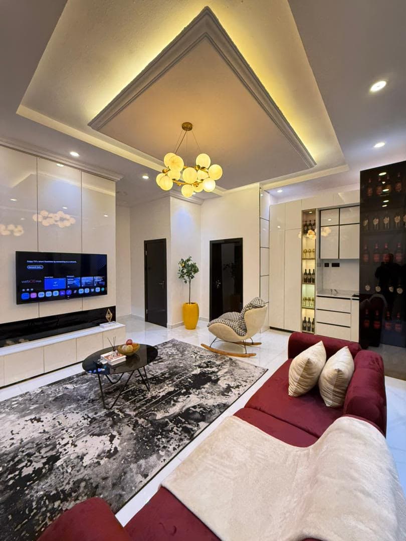 1 Bedroom Apartment with Private Cinema for Shortlet at Osapa London, Lagos