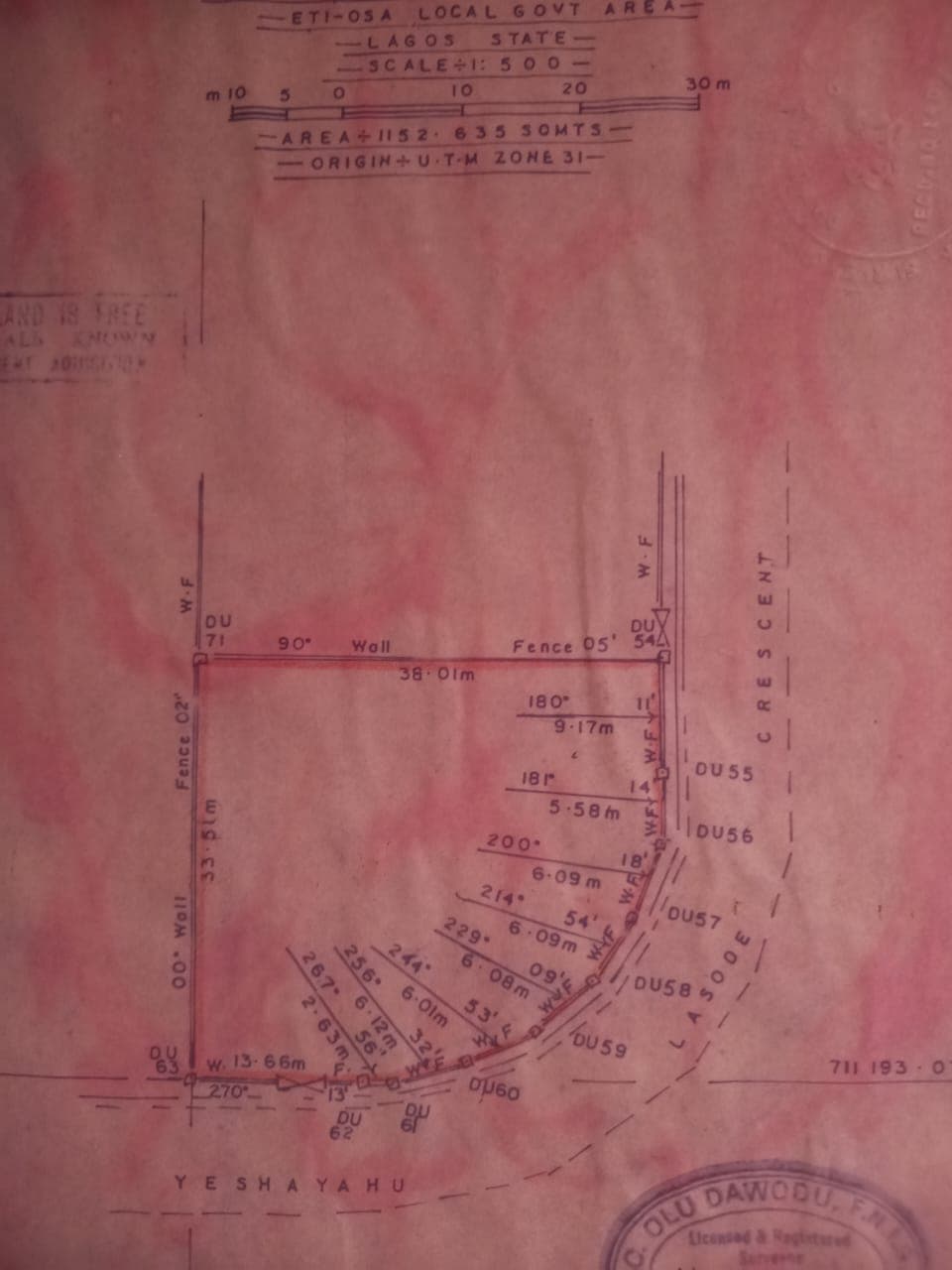 520sqm Land for Sale at Lasonde Crescent, Victoria Island, Lagos