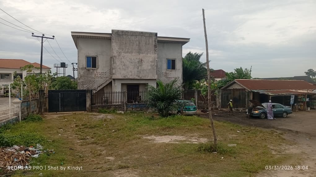 Storey Building of Open Halls for Sale on Lekki-Epe Expressway, Abule Panu