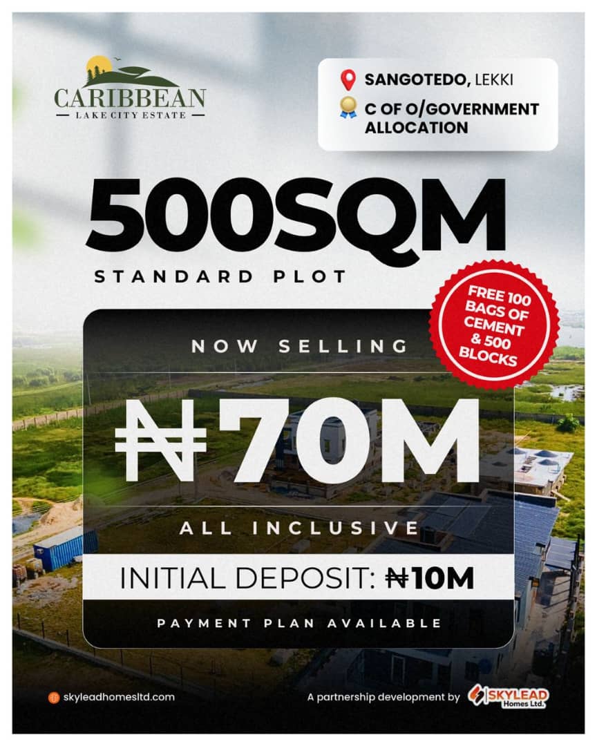 300sqm Land for Sale in Sangotedo, Lagos