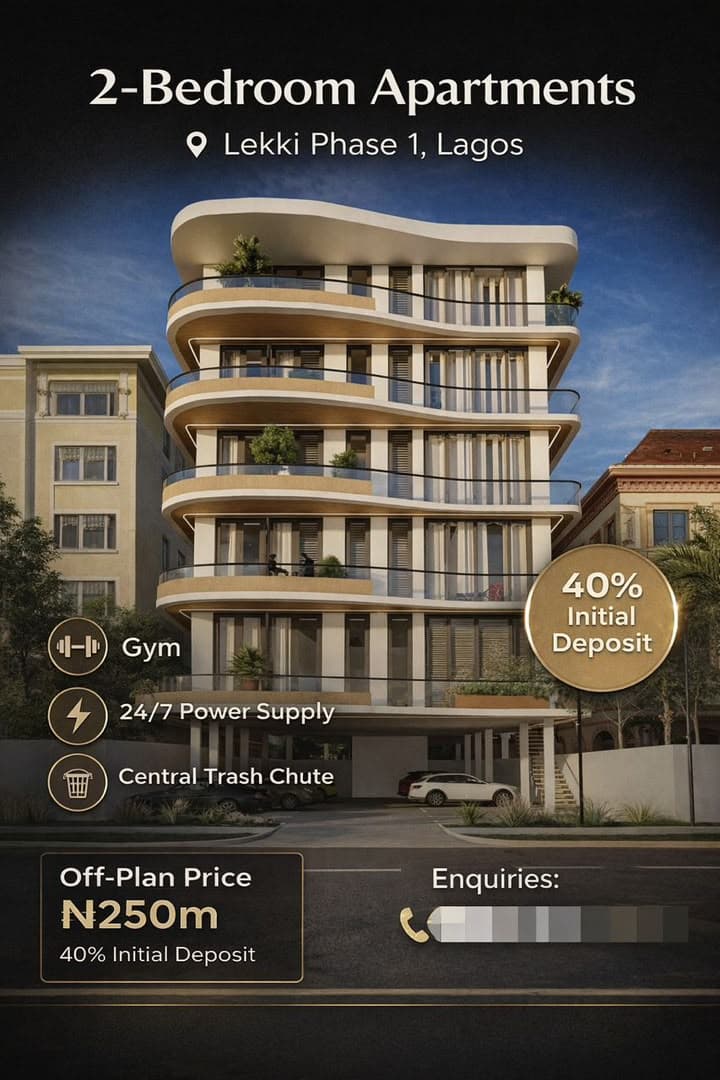 2 Bedroom Flat for Sale at Lekki Phase 1, Lagos